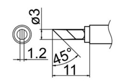 Жало Bakon T13-KU (Hakko T13-KU)