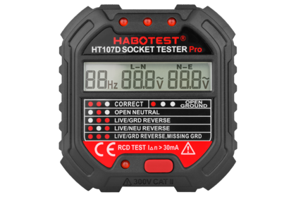 Тестер розеток и УЗО Habotest HT107D