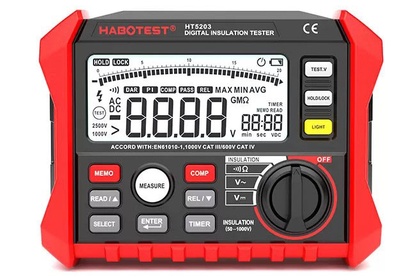 Измеритель сопротивления изоляции Habotest HT5203