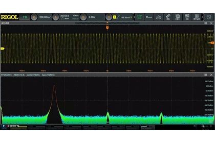 Функция анализа спектра в реальном времени Rigol DS70000-RTSA