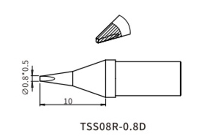 Жало Quick TSS08R-0.8D