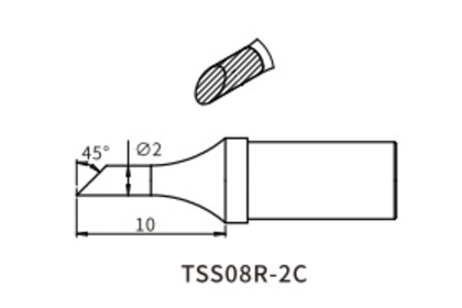 Жало Quick TSS08R-2C