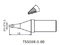 Жало Quick TSS08R-0.8D